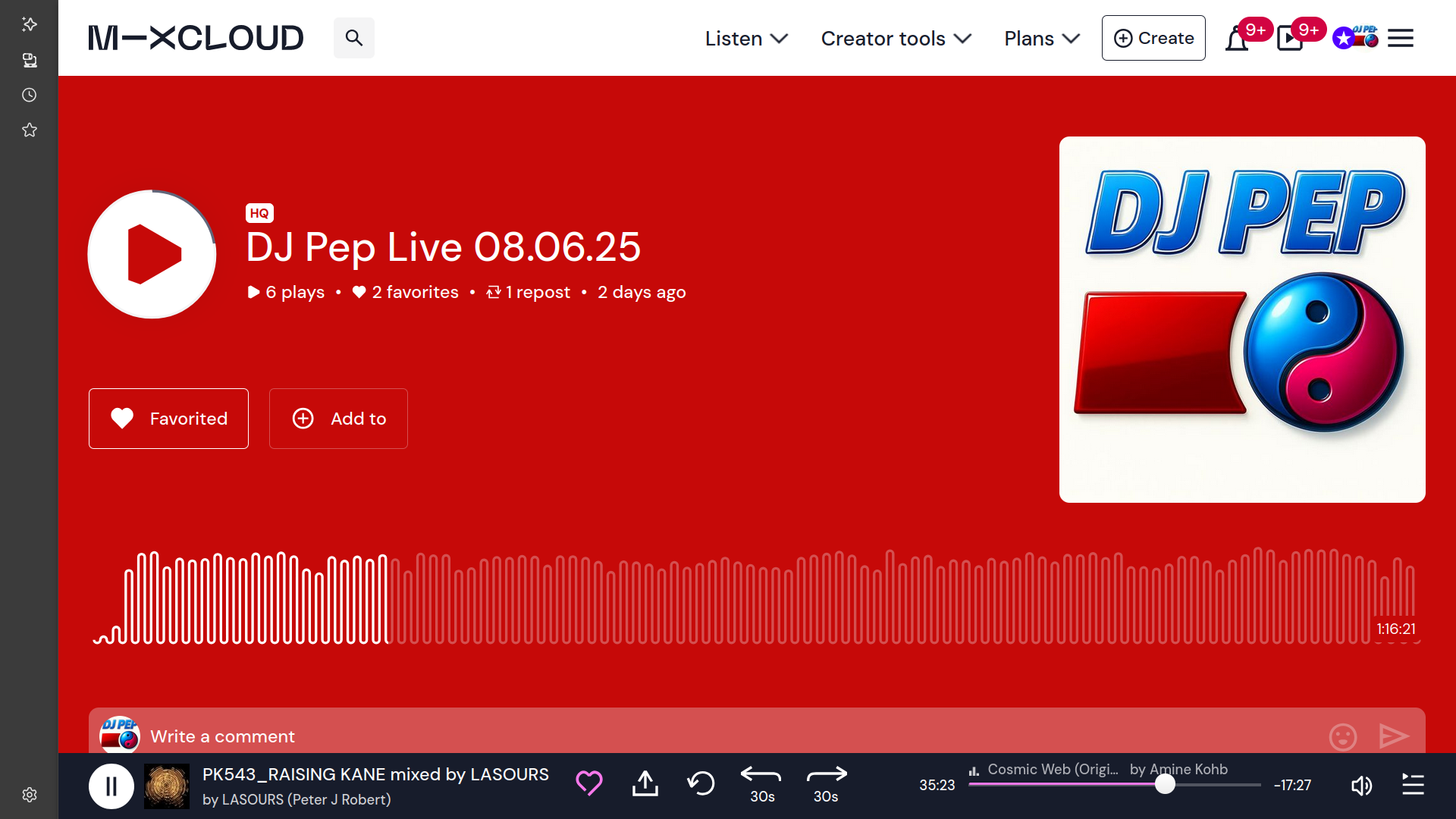 Peps Mixcloud Profil